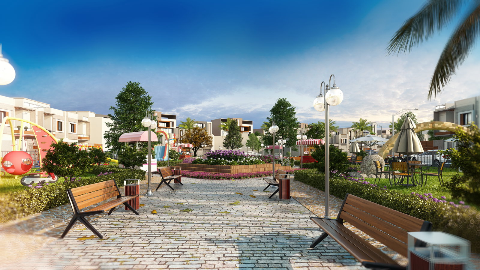 Plots and road network planning at Canal View Town